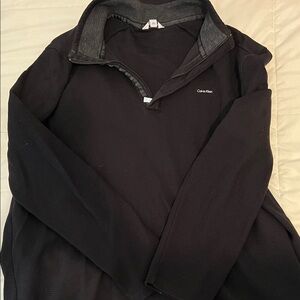 Calvin Klein Charcoal Half-Zip Sweater